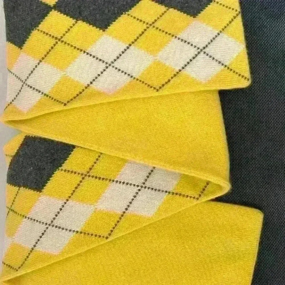 J.Crew Argyle Scarf ‎ 100% Cashmere - Picture 4 of 4